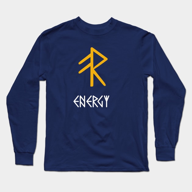 Viking Energy Rune Long Sleeve T-Shirt by Neon-Light